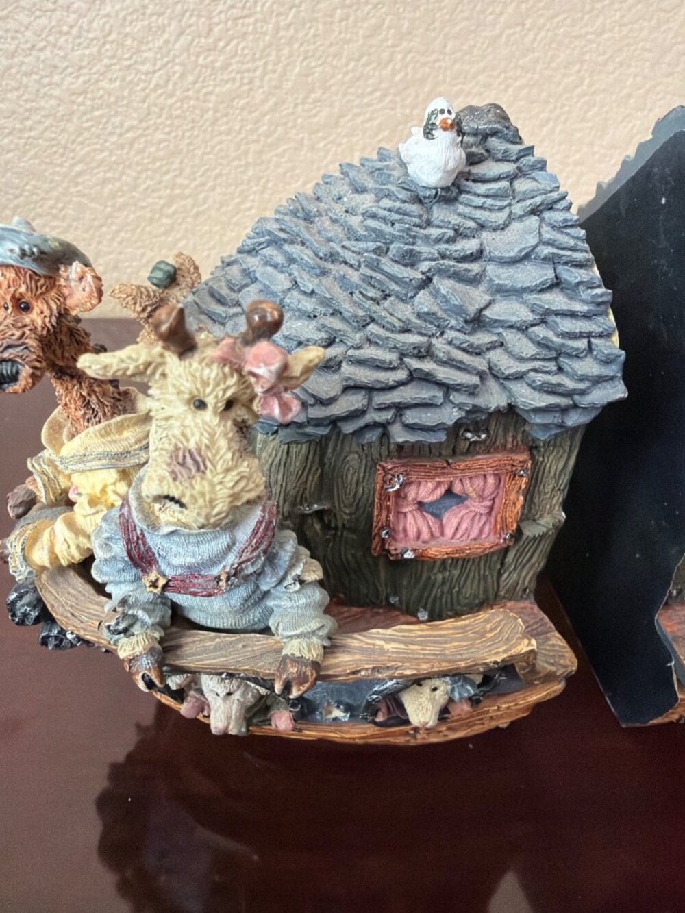 1999 Boyds Bears Noah's Ark Resin Bookends #4001 Set of 2 - Pre-owned No Box - Picture 11 of 16